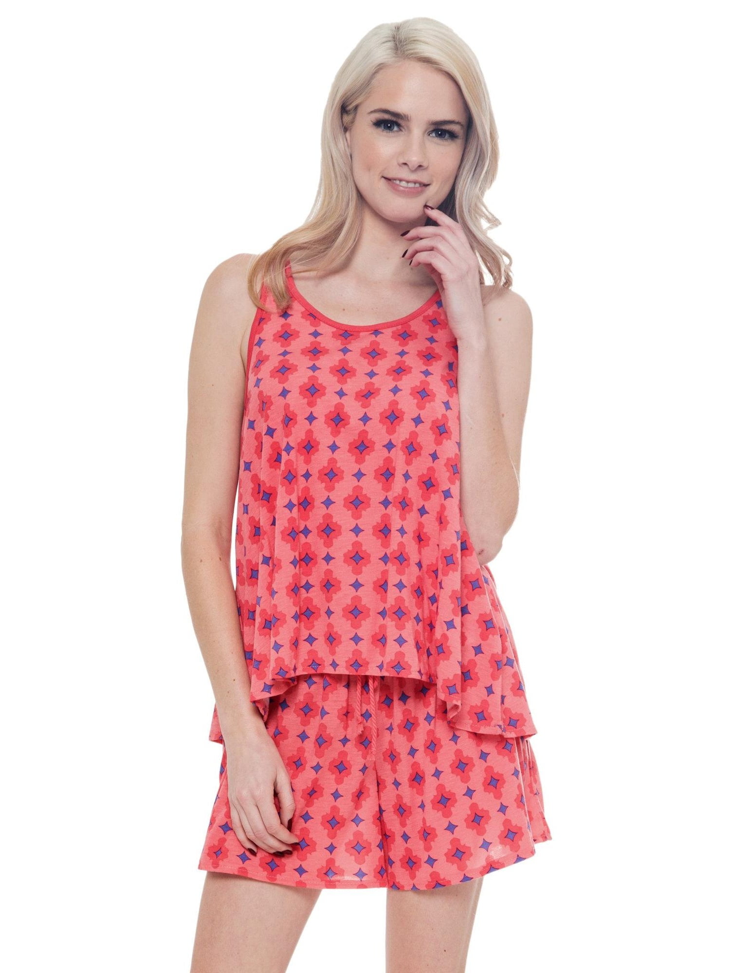 Joe Boxer Joe Boxer Women's Pajamas Print Sleep Tank and Boxer Shorts