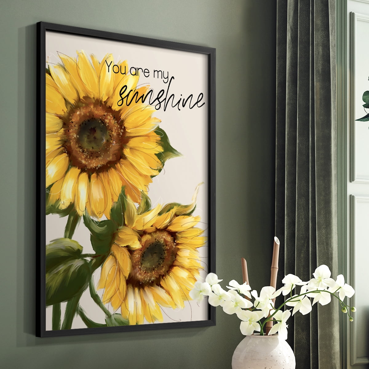 You Are My Sunshine Framed Print - Solid Wood in Single Picture Frame Solid Wood 2 Framed Print