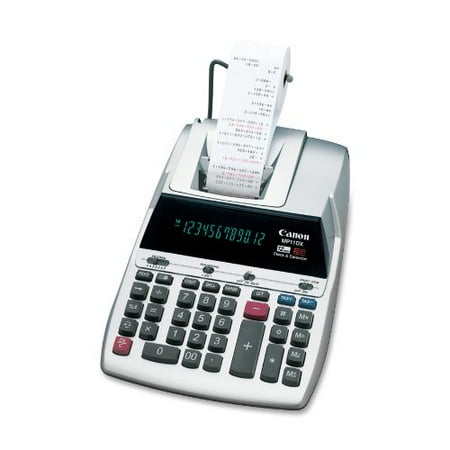 Canon MP11DX 12-Digit Ribbon Printing Calculator, Black/Red Print, 3.7