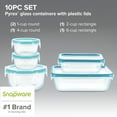 Snapware Total Solution Glass Storage Set, 10 Piece