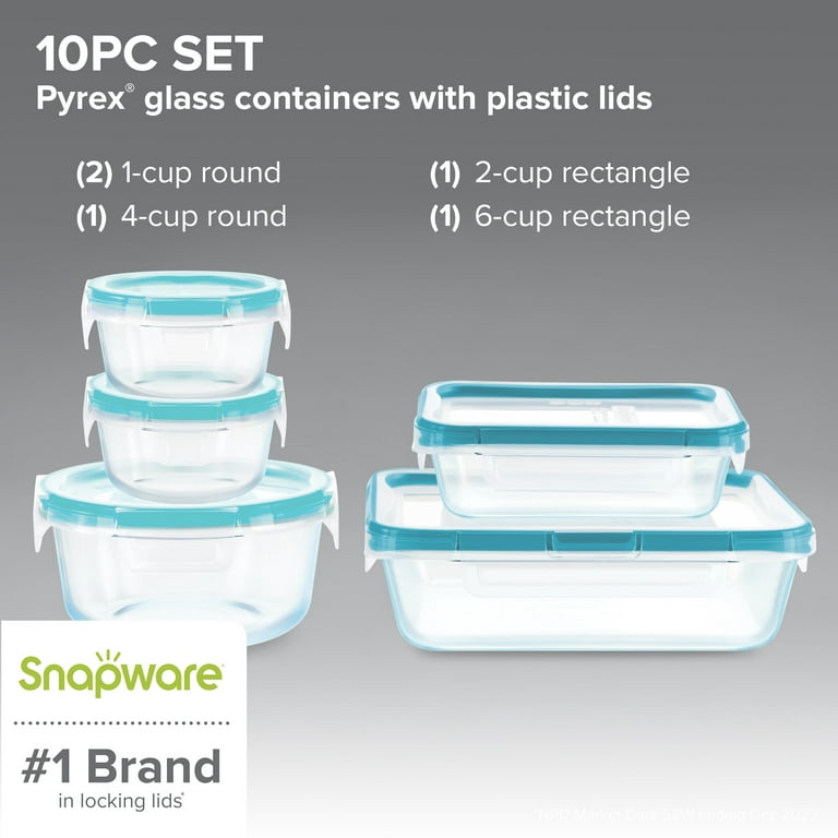 Snapware Glass Total Solution 10-Piece Storage Set