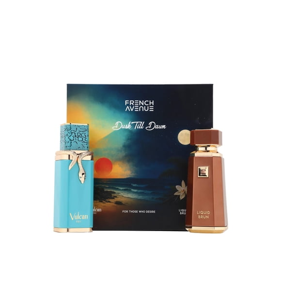 SET DUSK TILL DAWN 2PZS LIQUID BRUN 100ML EXTRACTO DE PERFUME SPRAY/ VULCAN FEU 100ML EXTRACTO DE PERFUME SPRAY