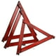 thumbnail image 4 of FELTECHELECTR 3 piezas de triángulos reflectantes para emergencias de coche, reflectores de marco triangulares reflectantes., 4 of 4