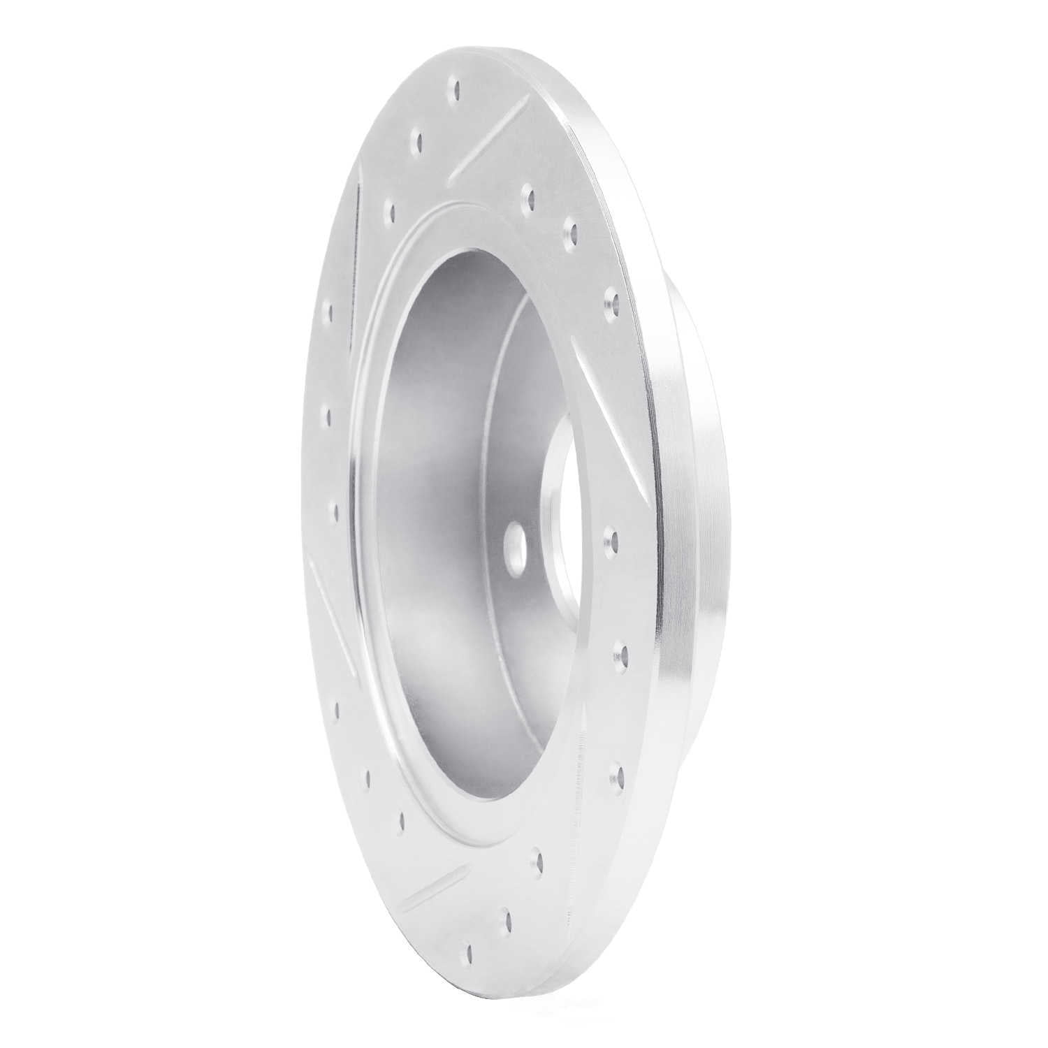Dynamic Friction Company 631-53000R DFC Brake Rotor - Drilled And Slotted - Silver