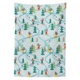 thumbnail image 3 of Ambesonne Sports Tablecloth Rectangular Table Cover, Skiing Raccoon, 60"x90", Multicolor, 3 of 4