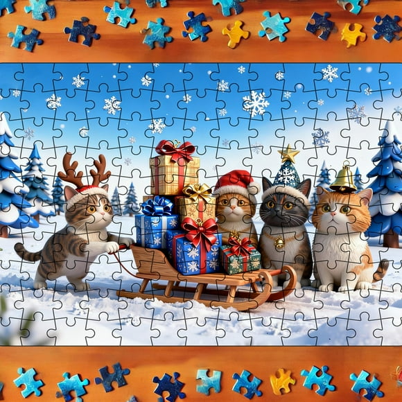 Holiday Puzzle Toy Set for Family Entertainment and Joyful Storytelling Adventures