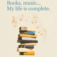 thumbnail image 3 of CafePress - Books And Music T Shirt - Light T-Shirt - CP, 3 of 4