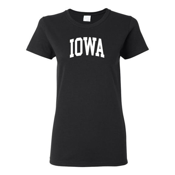 Wild Bobby State of Iowa College Style Women Graphic Tee