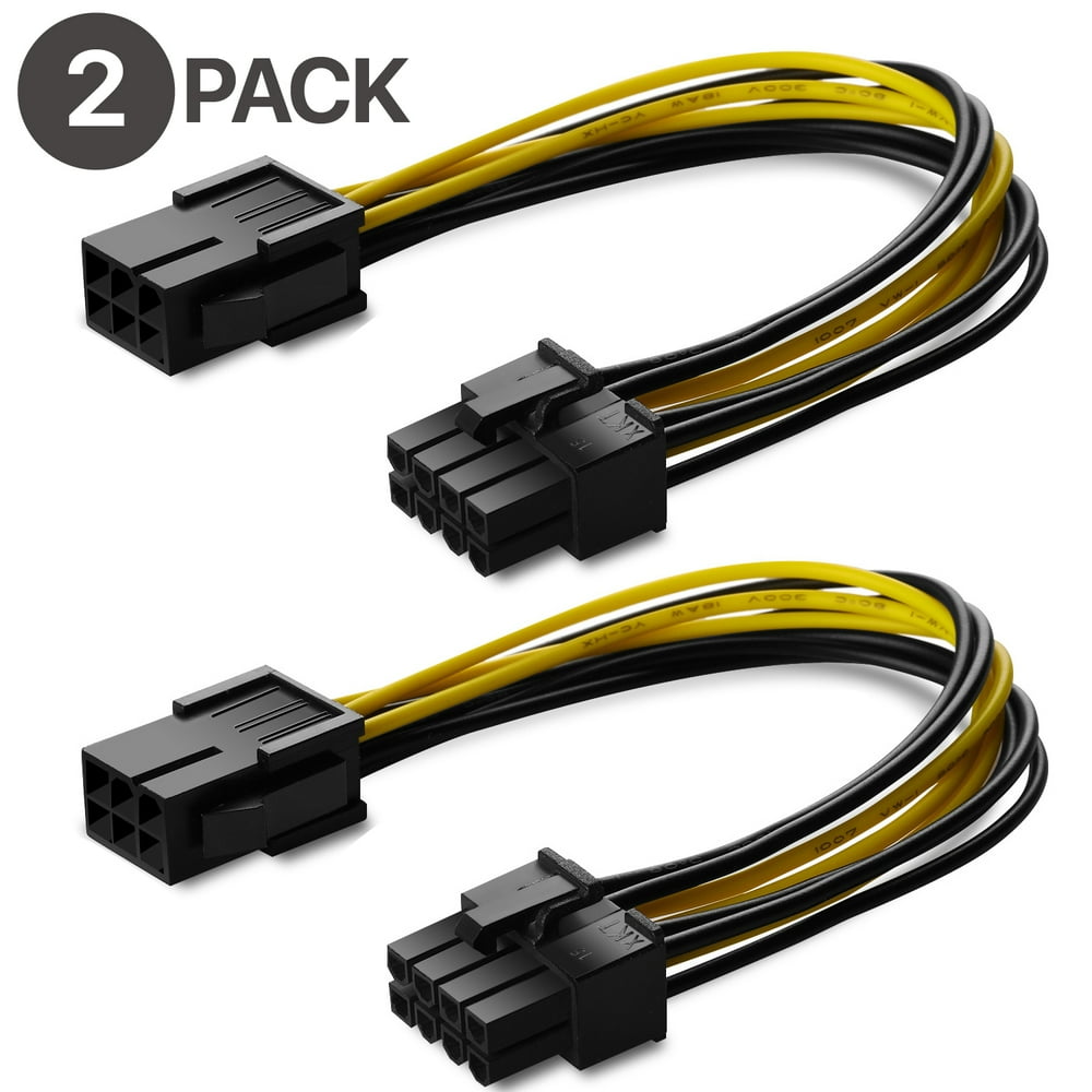6 Pin to 8 Pin PCIe Adapter, 6 to 8 Pin PCI Express Power Connector