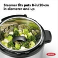 thumbnail image 4 of OXO SoftWorks Stainless Steel Steamer with Extendable Handle – Fits Most Pots, Dishwasher Safe, 4 of 4