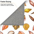thumbnail image 4 of Dish Drying Mat, Conch Shells Print No.9025 Highly Absorbent Drying Matt Kitchen Counter, Dish Mat Drying Pad Dishes Drainer Mats for Kitchen Counter or Sink, 16 x 18 inch, 4 of 6
