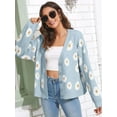 thumbnail image 2 of Sherrylily Women Floral Print Cardigan Knitted Long Sleeve Fashion Sweaters, 2 of 5