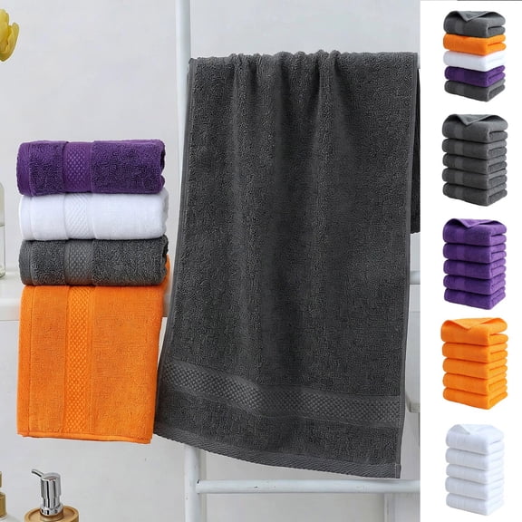 CuiLiyq Cotton Hand Bath Towels, 5 Pack Bathroom Towels, Soft Thick Absorbent Quick Dry Washcloth Fingertip Towels Bulk for Spa Home Hotel