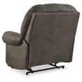 thumbnail image 6 of Bowery Hill Faux Leather Traditional One-pull Reclining Motion Gunmetal Recliner, 6 of 9