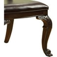 thumbnail image 4 of Newboti Furniture Traditional Intricate Back Design Set of 2 Side Chairs Brown Cherry Solid wood Chair Padded Leatherette Seat Kitchen Dining Room Furniture 09591, 4 of 8