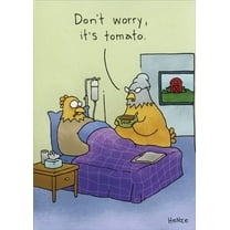 Oatmeal Studios Tomato Soup Funny / Humorous Get Well Card