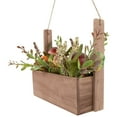 thumbnail image 4 of 18" Mushroom and Foliage Wooden Fall Harvest Hanging Basket, 4 of 7