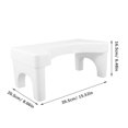 thumbnail image 2 of OULII 1Pcs Toilet Step Stool Plastic Anti-skid Simple Design for Daily Use, 2 of 8