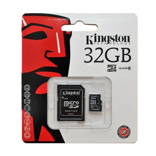 Tarjeta de Memoria Kingston Digital 32 GB microSDHC Clase 10 UHS-1 30MB/s con Adaptador