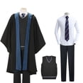 thumbnail image 4 of Capa de Hermione Stie Slytherin Ravenclaw Hufflepuff Túnicas largas de Potter Niños Adultos Cosplay Disfraz de Potter Accesorios Regalos, 4 of 5