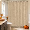 thumbnail image 2 of Khaki Shower Curtain, Waterproof Shower Curtains for Bathroom, Rustic Farmhouse Solid Color Washable Fabric Bathtub Curtain Set Bath Decor with 12 Hooks Extra Long 72"x96", 2 of 8