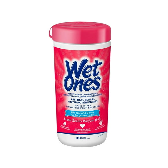 Wet Ones Antibacterial Hand Wipes, Fresh Scented Wet Wipes