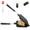 thumbnail image 1 of Sandwich Maker  Non-stick Grilled Sandwich Panini Maker Pan  Aluminum Flip Pan with Handle, 1 of 10