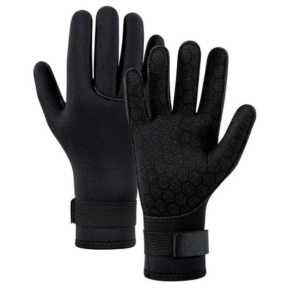 Yucurem Neoprene Diving Gloves Elastic Surfing Gloves Outdoor Accessories Diving Essentials (Black XS)