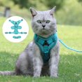 thumbnail image 4 of Eoperou Cat Harness And Leash Reflective Strips Jacket Breathable Adjustable Vest Harness Escape Proof Easy Control Leash for Cats, 4 of 8