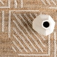 thumbnail image 6 of nuLOOM Gardenia Geometric Jute Blend Area Rug, 4' x 6', Natural, 6 of 9