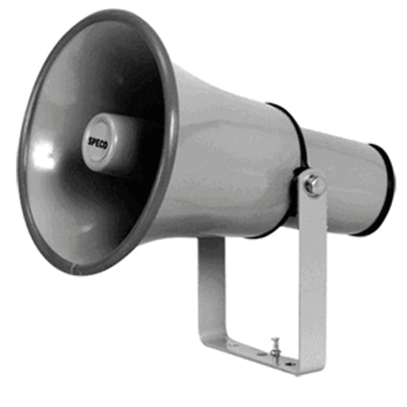 Altavoz PA Speco Technologies 8.5 resistente a la intemperie con transformador
