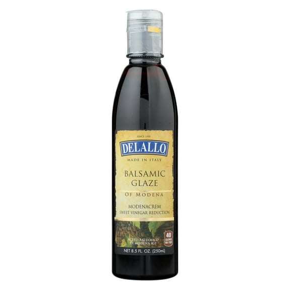 Pack of 6, Delallo Modenacrem Balsamic Glaze, 8.5 fl oz