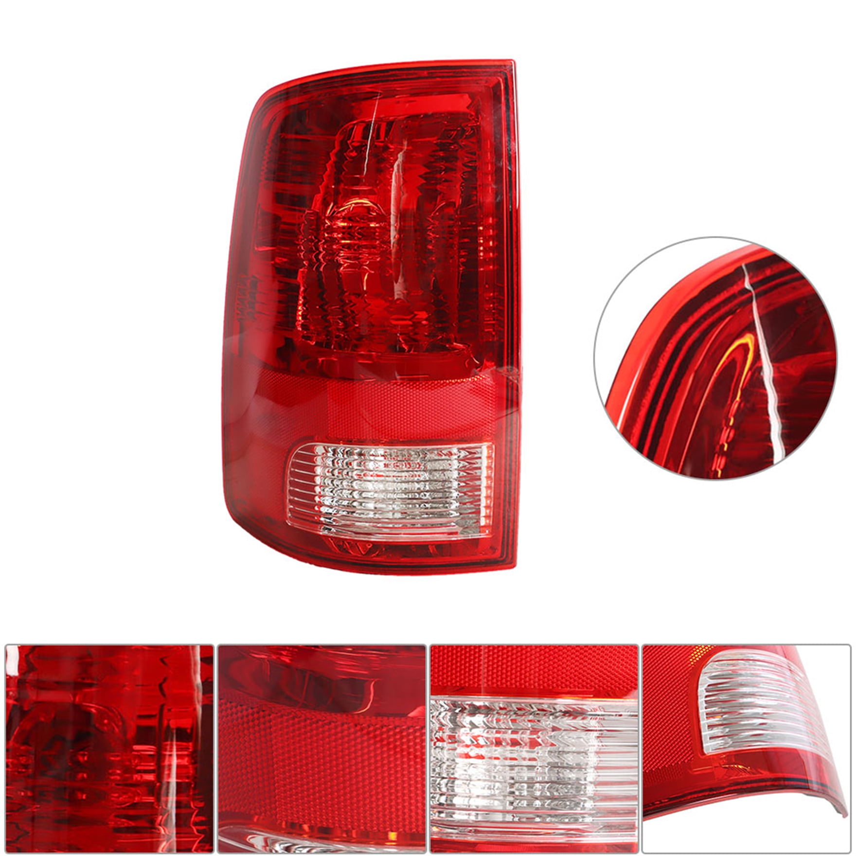 Driver Side Rear Brake Tail Light Assembly Replacement for 2009-2018 Dodge Ram 1500 2500 3500 Left Tail Lamp CH2818124 55277414AF