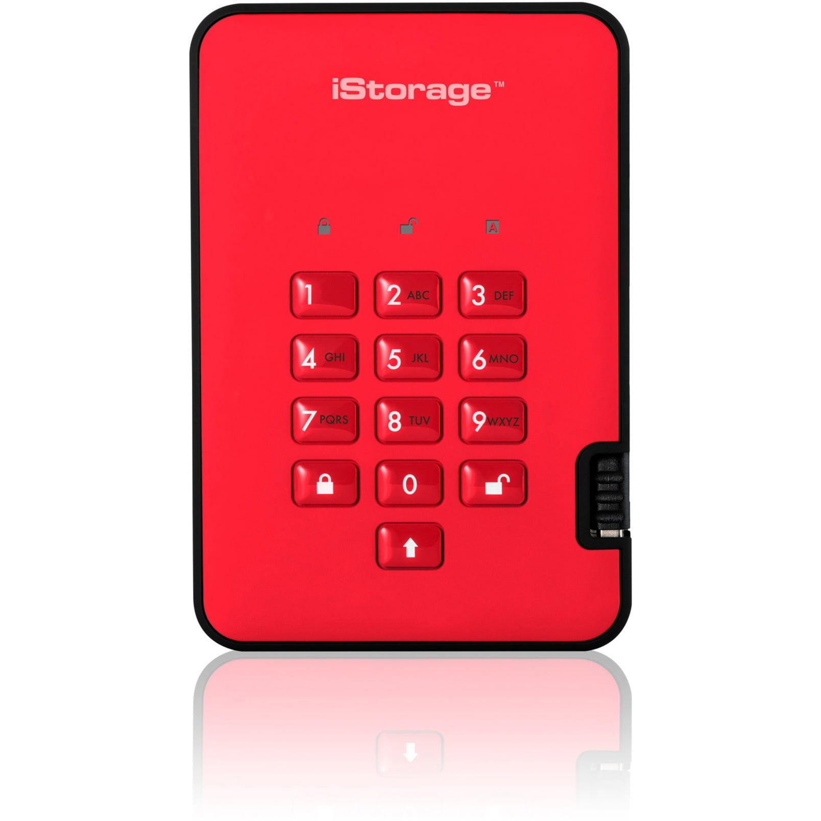 Rot iStorage diskAshur2 SSD 512GB Verschl/üsseltes Externes Festplattengeh/äuse SSD-Geh/äuse