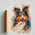thumbnail image 2 of Collie Dog Poster Wall Art for Bedroom Living Room Funny Graffiti Dog Picture Cool Dog Decor Wall Art, 2 of 6