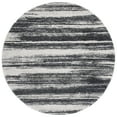 thumbnail image 6 of SAFAVIEH Retro Chantel Abstract Area Rug, Dark Grey/Light Grey, 8' x 8' Round, 6 of 9