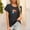 Black#1, variant on Womens Tops Short Sleeve,Womens Tops Blouses Summer Tunic Tops Short Sleeve Solid Color Loose Round Neck Tees Shirts Black XXL