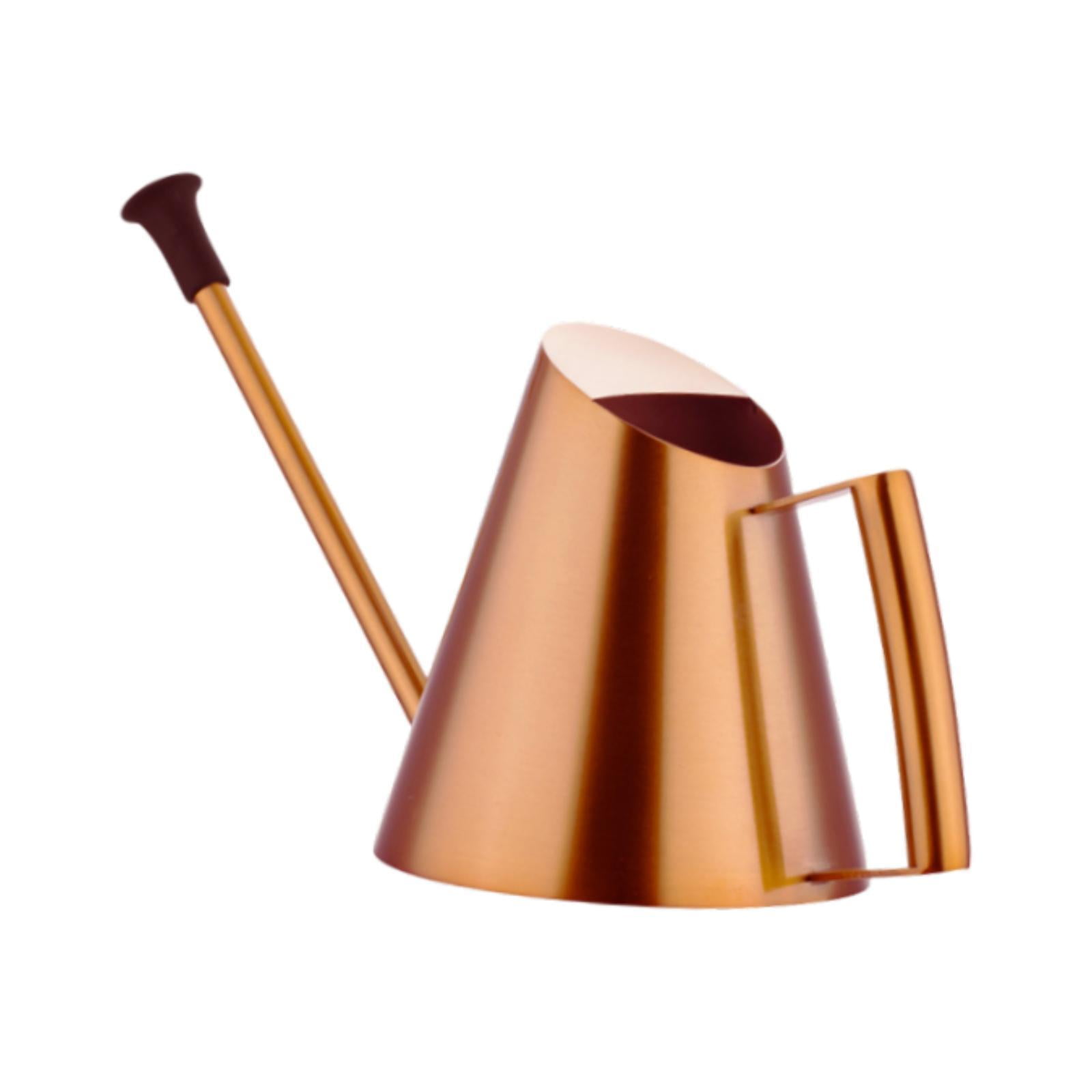 Aymzbd 900ml Watering Can Long Spout Sprinkler Head Planter Yard Lawn Backyard Planting Bronze