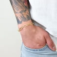 thumbnail image 6 of Nuragold 14k Real Yellow Gold Paperclip 6mm Elongated Cable Link Bracelet (7"-8") Italian Jewelry for Men & Women, 6 of 10