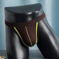 thumbnail image 3 of Men's Jockstrap Sexy Underwear Low Waist Funny Underwear Cheeky Novelty Thongs Color Block Underpants, 3 of 4