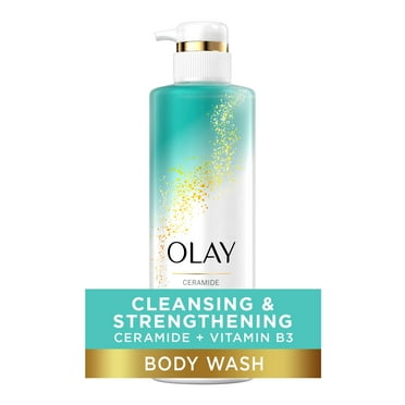 Olay Cleansing & Strengthening Women's Body Wash, Ceramide and B3 Complex, All Skin Types, 20 fl oz