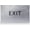 Brushed Aluminum, variant on 6"X4" Exit Sign - Tactile Graphics Grade 2 Braille Text | Modern Utility Wall Mount ADA Compliant Plastic Signs For Schools, Offices, Businesses, Apartments & Restaurants
