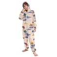 thumbnail image 5 of Palm Trees Pattern One Piece Pajamas Soft Jumpsuit Cozy Sleep and Play Romper Zipper and Pockets 5T-6T, 5 of 8