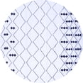 thumbnail image 1 of Ahgly Company Indoor Round Trellis Blue Contemporary Area Rugs, 8' Round, 1 of 4