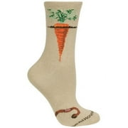 Wheel House Designs Socks - Carrot on Tan - 9-11
