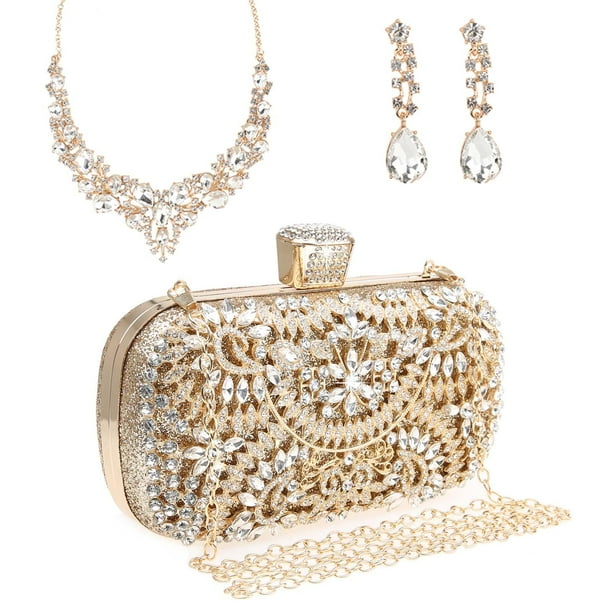 Bolso de mano DA BODAN para mujer con cristales brillantes
