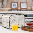 thumbnail image 6 of Honeii Summer Rabbit Print 4 slice Toaster Cover, Two Slice Toaster Dust-proof Cover For Kitchen Small Appliance and Fingerprint Protection, 6 of 7
