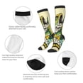 thumbnail image 3 of Susaid Bass Fish and Water Print Thermal Winter Socks for Men and Women, Warm Crew Hiking Socks, for Boots and Outdoor Activities, 3 of 6