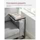 thumbnail image 5 of VASAGLE Mesa Auxiliar en Forma de C, Mesita de Noche, Mesita de Sofá, con Estructura de Metal, Industrial, para Salón, Dormitorio, Greige Brezo y Negro, 5 of 6