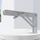 thumbnail image 4 of Soporte Triangular Plegable 2 uds., estante de mesa de banco, soporte de muebles de acero inoxidable (blanco 16 pulgadas A), 4 of 5